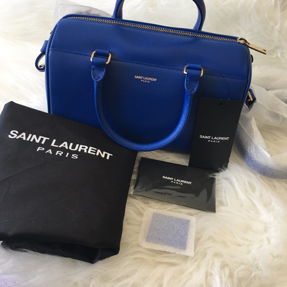 NEW SAINT LAURENT YSL Barca Duffle Bag with strap